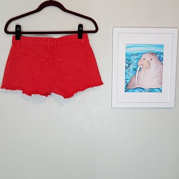 Rich & Skinny coral colored jean shorts size 26 - Picture 4 of 8